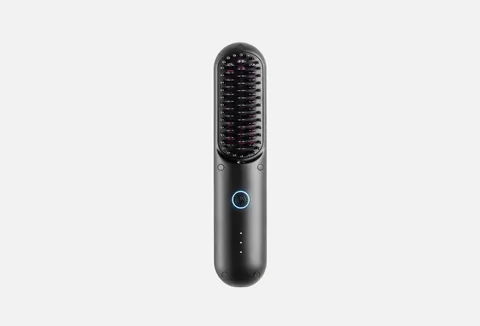 TYMO Porta Cordless Portable Hair Straightening Brush - Black