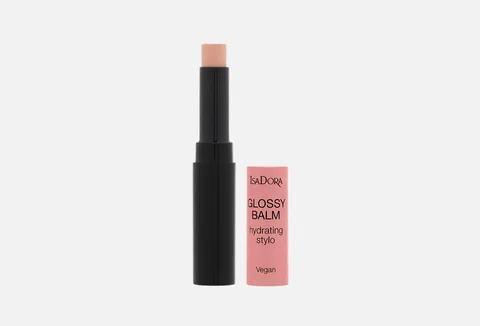 IsaDora Glossy Balm Hydrating Stylo, Pink Silk - 1.