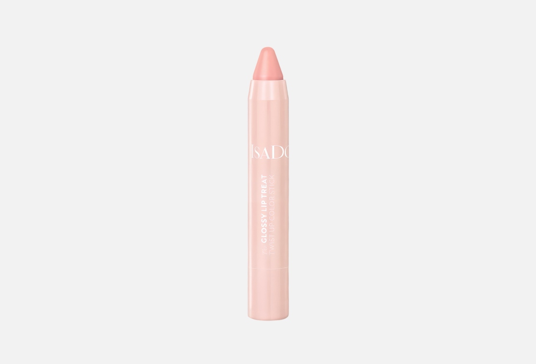 IsaDora Glossy Lip Treat Twist Up Color Stick, Clear Nude - 3.