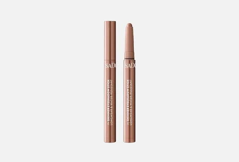 IsaDora Shimmer Eyeshadow Stick, Longwear & Water Resistant, Bronze Brown - 1.