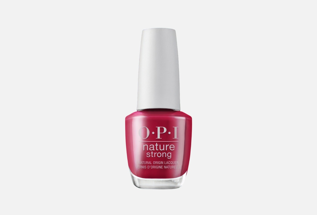 OPI Nature Strong Lacquer - A Bloom With a View - Red