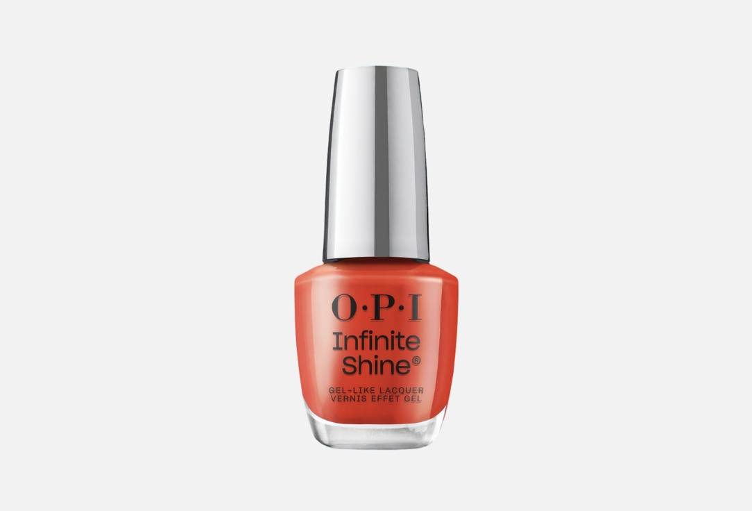 OPI Infinite Shine Long-Wear Lacquer - Knock 'Em Red, Red,