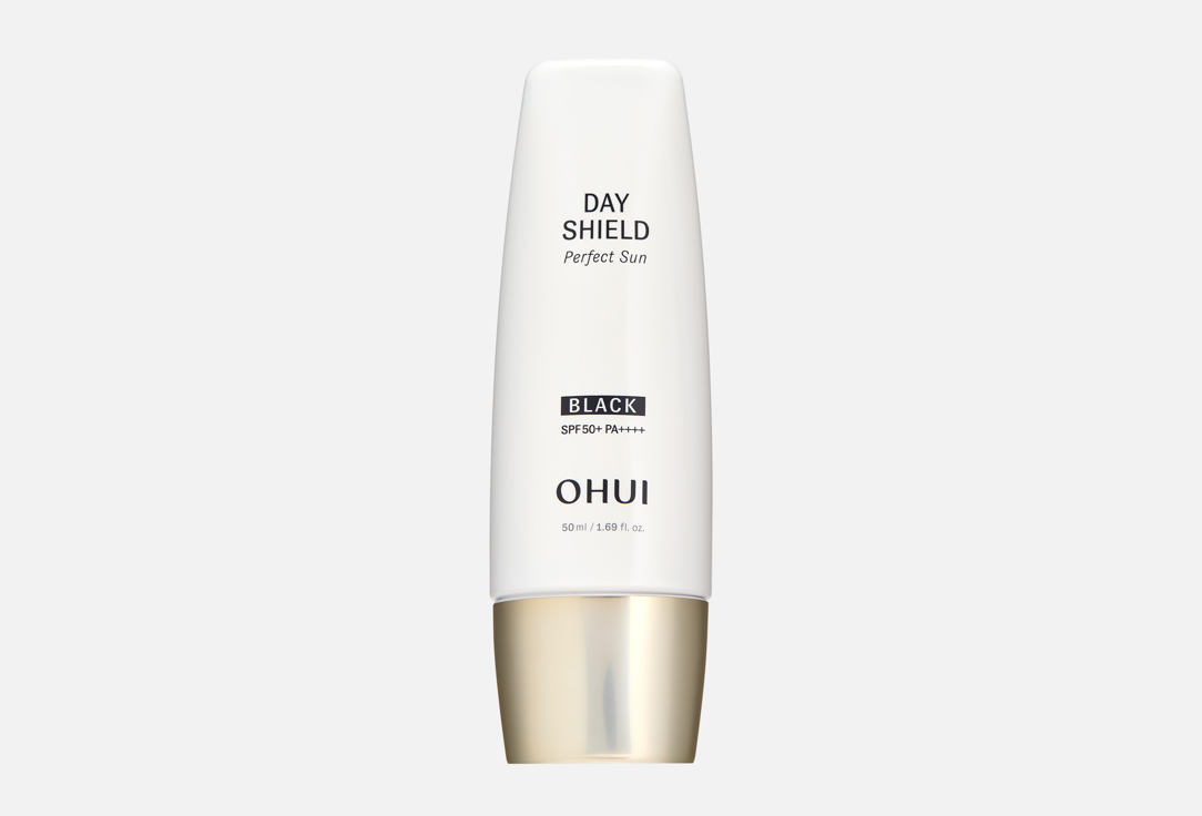 OHUI "DAY SHIELD Perfect Sun Black" SPF 50+ PA++++ (Very high protection)