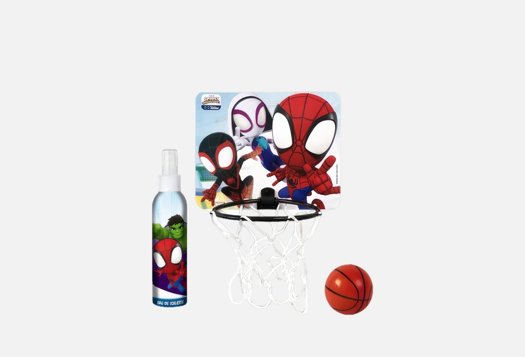 Air-Val Spidey and Amazing Friends EDT Body Spray 150 ml + Basket Accessories Gift Set