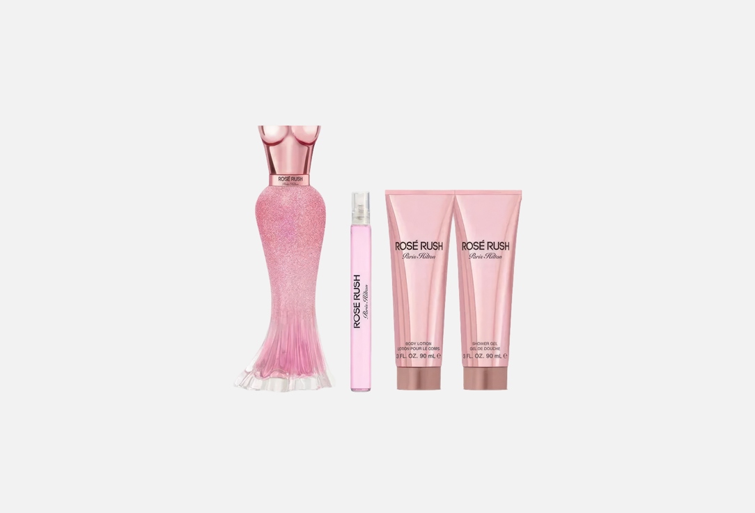 Paris Hilton Rosé Rush Gift Set for Woman EDP100ml+M10ml+BL 90ml+SG90ml