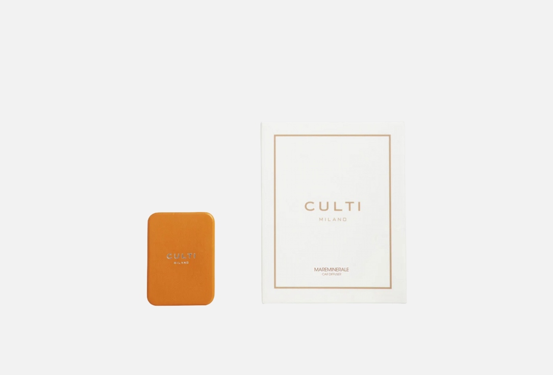 CAR DIFFUSER WITH LEATHER COVER ORANGE AND REFILL MAREMINERAL
