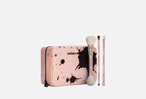 NATASHA DENONA "TRAVEL BRUSH SET & MAKEUP POUCH"