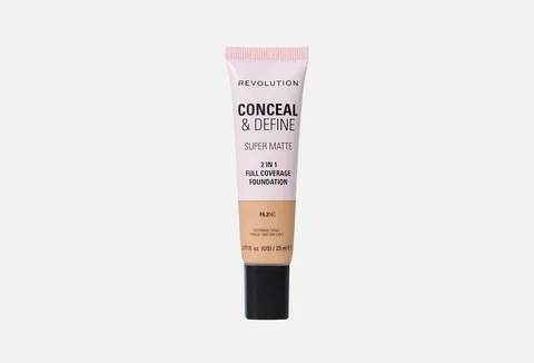 Makeup Revolution Conceal and Define Full Cover Tube Foundation F6.2NC