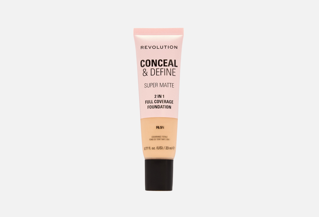 Makeup Revolution Conceal and Define Full Cover Tube Foundation F6.5N