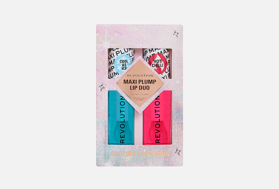 Makeup Revolution Maxi Plump Cool As Ice and Hot As Chilli Lip Set