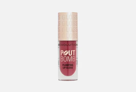 Makeup Revolution Pout Bomb Plumping Gloss Rose Pink, 4.