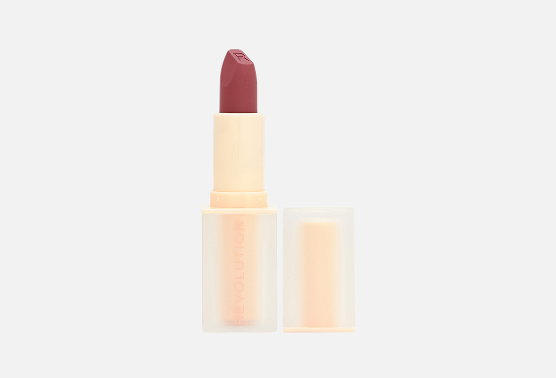 Makeup Revolution Lip Allure Soft Satin Lipstick Black Cherry, 3.