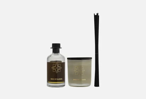 MAX BENJAMIN IRELAND French Linen Water Gift Set with Candle & Diffuser 250ml &