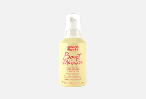 Umberto Giannini Boost Mousse Strengthening Styling Foam with Rosemary Oil,
