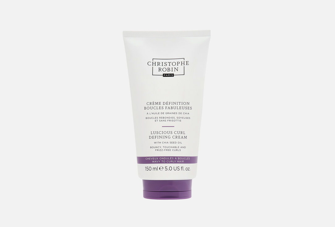 Christophe Robin Luscious Curl Defining Cream with Chia Seed Oil,