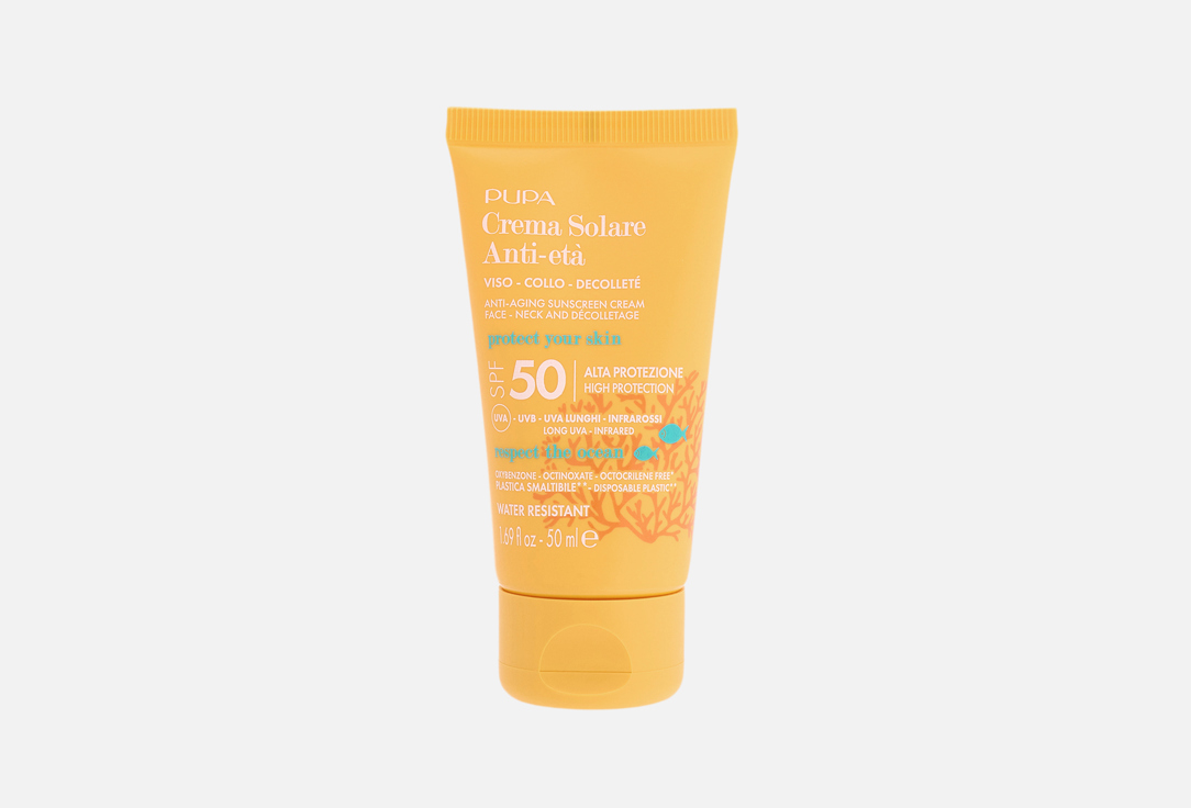 PUPA Anti-Aging Sunscreen Cream Face-Neck And Decolletage - Spf50