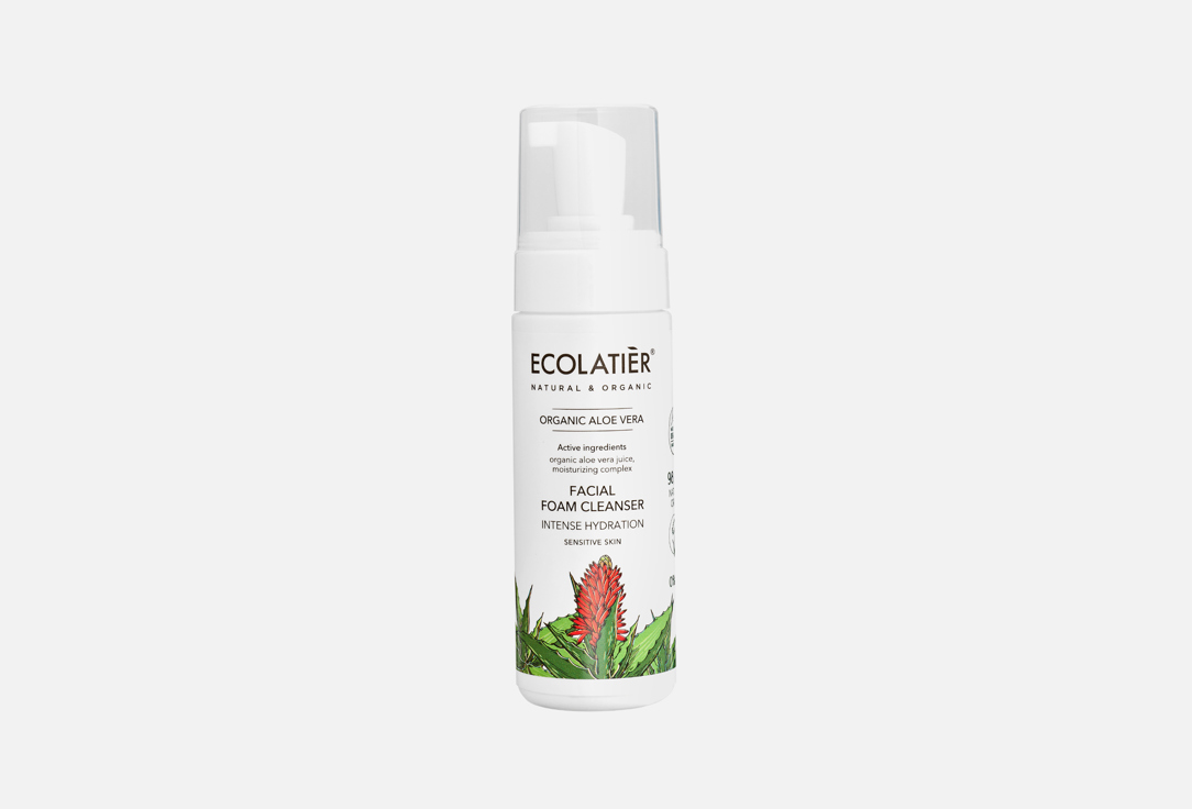 Ecolatier Intense Hydration Facial Foam Cleanser with Organic Aloe Vera