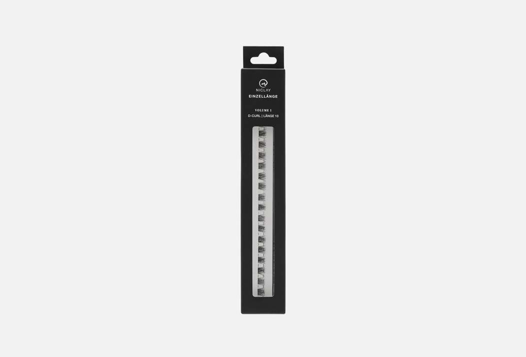Niclays DIY Refill Lashes, D-Curl, Natural 10 mm