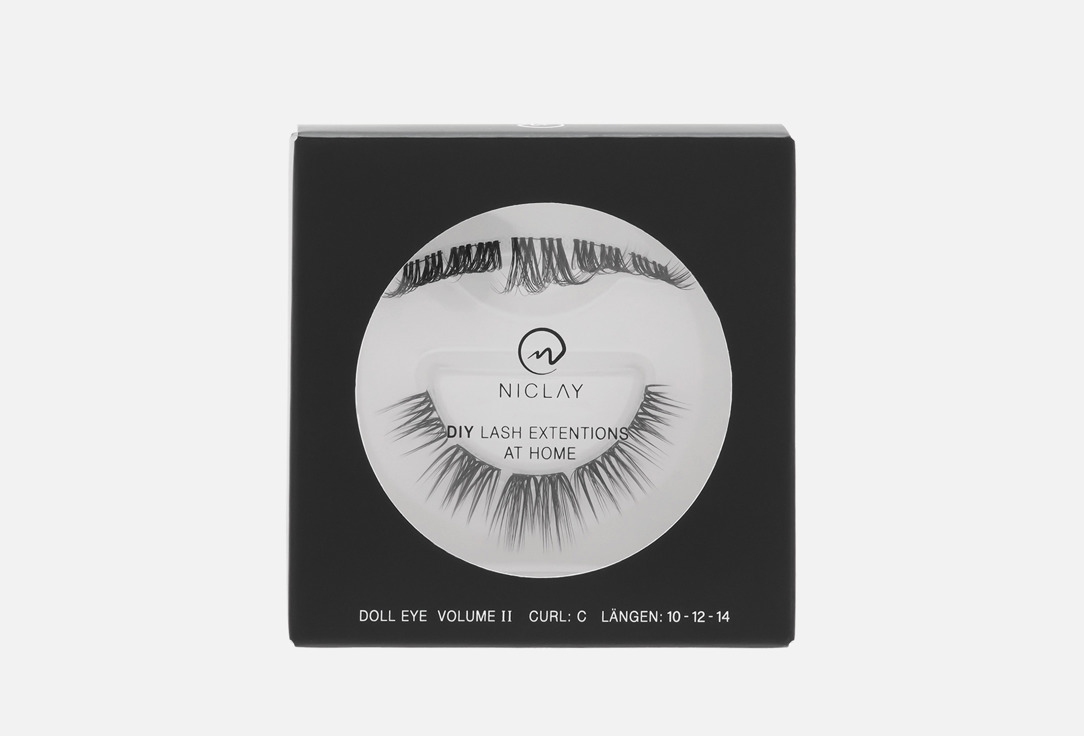 Niclays DIY Lash Minibox, C-Curl, Doll Eye II, 10 / 12 / 14 mm