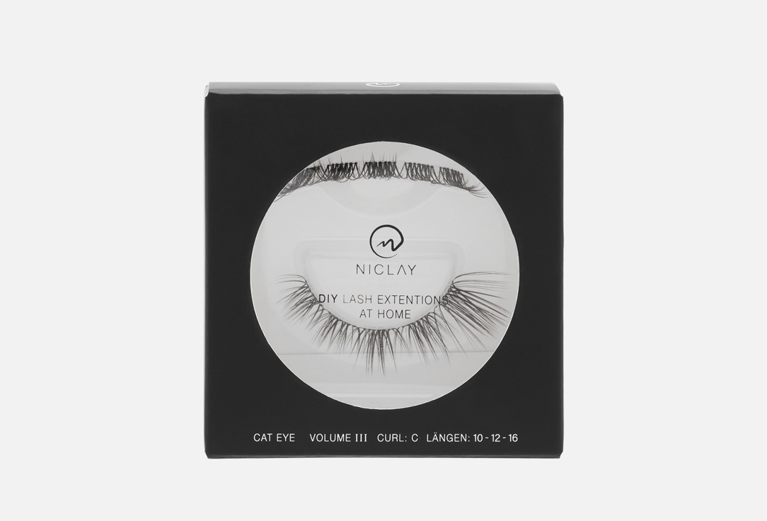 Niclays DIY Lash Minibox, C-Curl, Cat Eye III, 10 / 12 / 16 mm