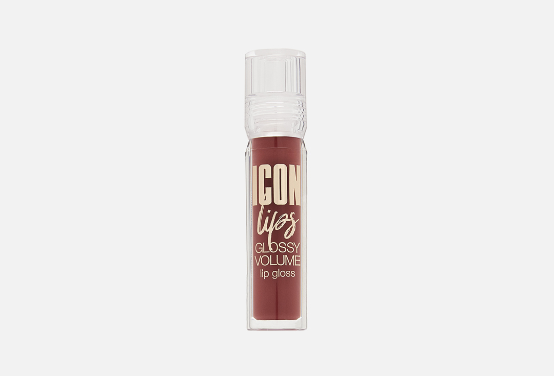 LUXVISAGE ICON Lips Glossy Volume Lip Gloss in Shade 510 Rosewood, 3.