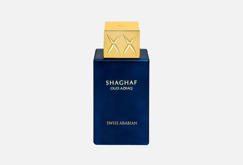 Swiss Arabian Shaghaf Oud AzraqEau de Parfum 75ml – Amber, Vanilla, Oud Scent