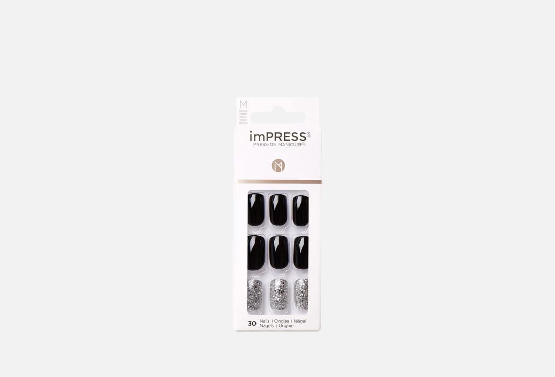 KISS NEW YORK Professional imPRESS Press-On Medium Nails,Destiny KIMM11C