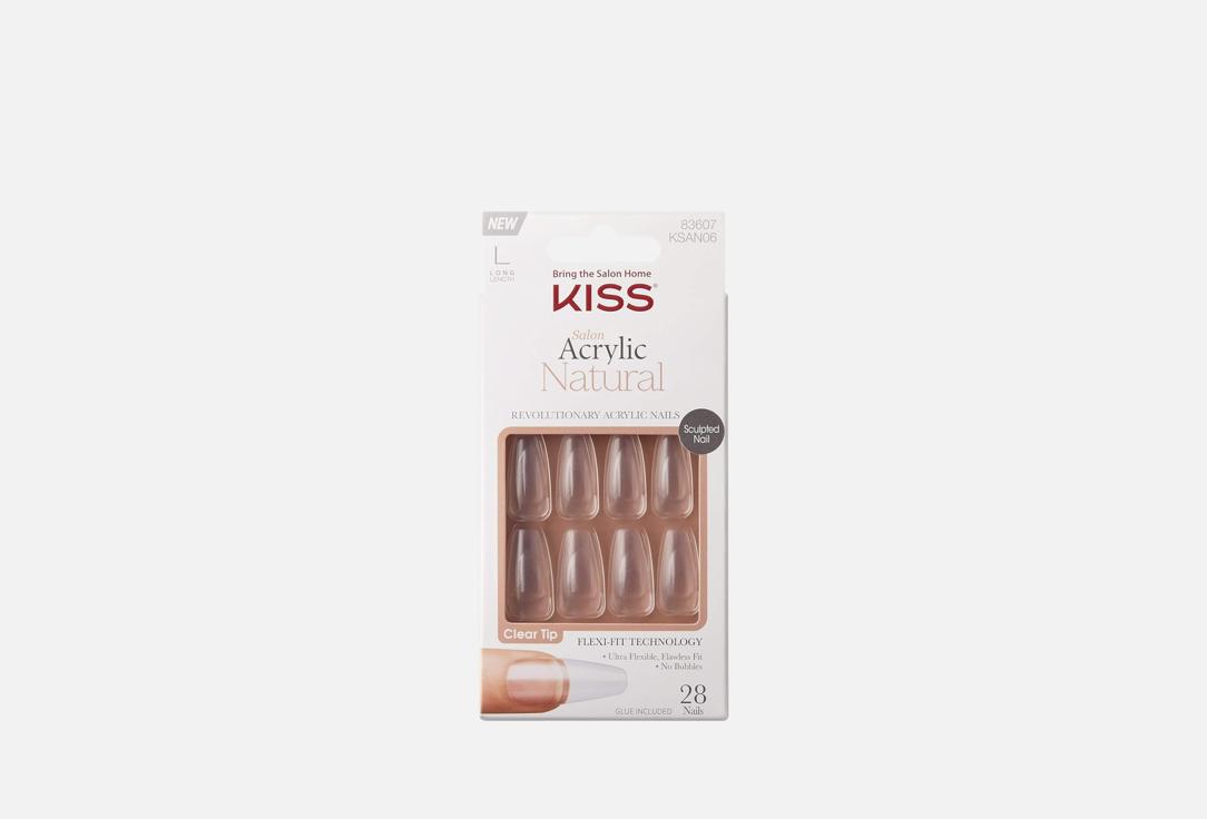 KISS NEW YORK Professional Salon Acrylic Natural Nails,KSAN06
