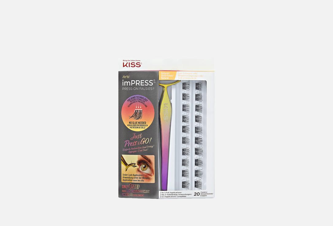 KISS NEW YORK Professional imPRESS Press-On Falsies Natural Eyelashes ILK01C