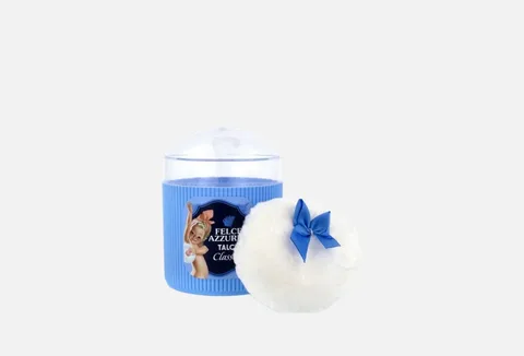 Felce Azzurra Talcum Bottle With Puff 250 GR
