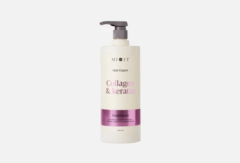 MIXIT Collagen & keratin smoothing conditioner for frizzy hair with salon laminating effect