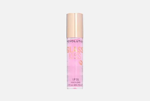 Revolution Glass Kiss Roller Ball Lip Oil Enchanted Purple Shimmer