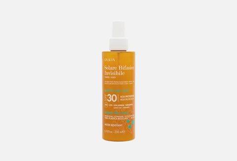 PUPA Invisible Two-Phase Sunscreen - Body - Face Spf30 Spray