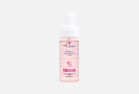 DR.CLINIC Prebiotic Cleansing Foam For Dry And Sensitive Skin (Pink)