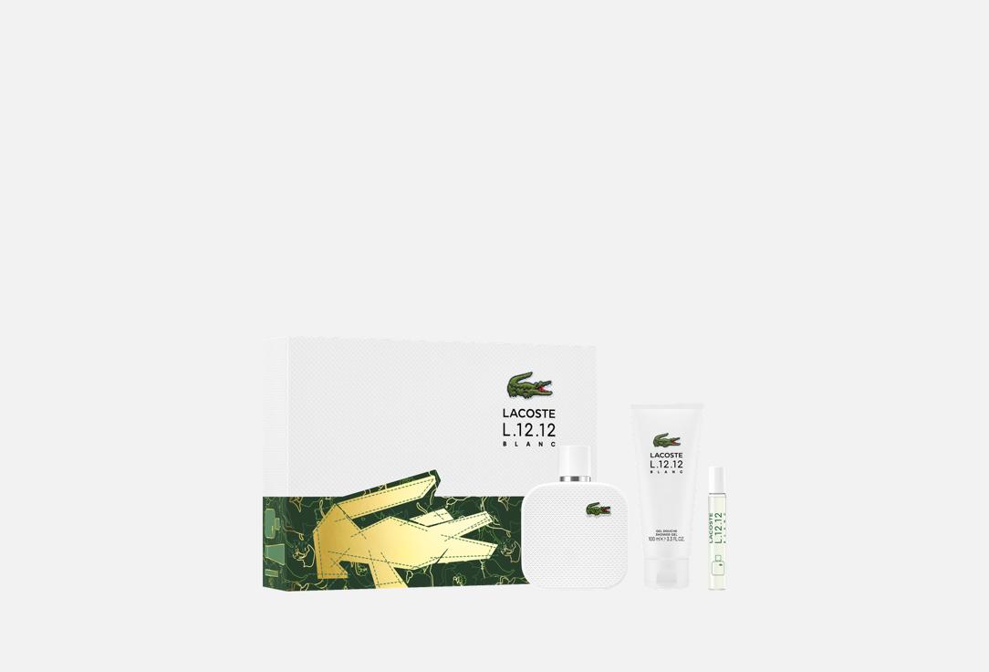 Lacoste L.12.12 Blanc EDT 100ml+Shower Gel+7.
