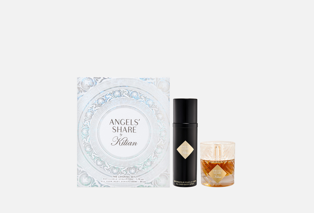 Kilian Paris Angels’ Share Layering Set – Refillable Perfume 50 ml & All Over Body Spray
