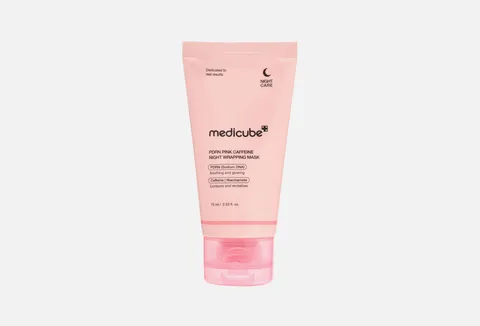 MEDICUBE "PDRN PINK CAFFEINE NIGHT WRAPPING MASK"