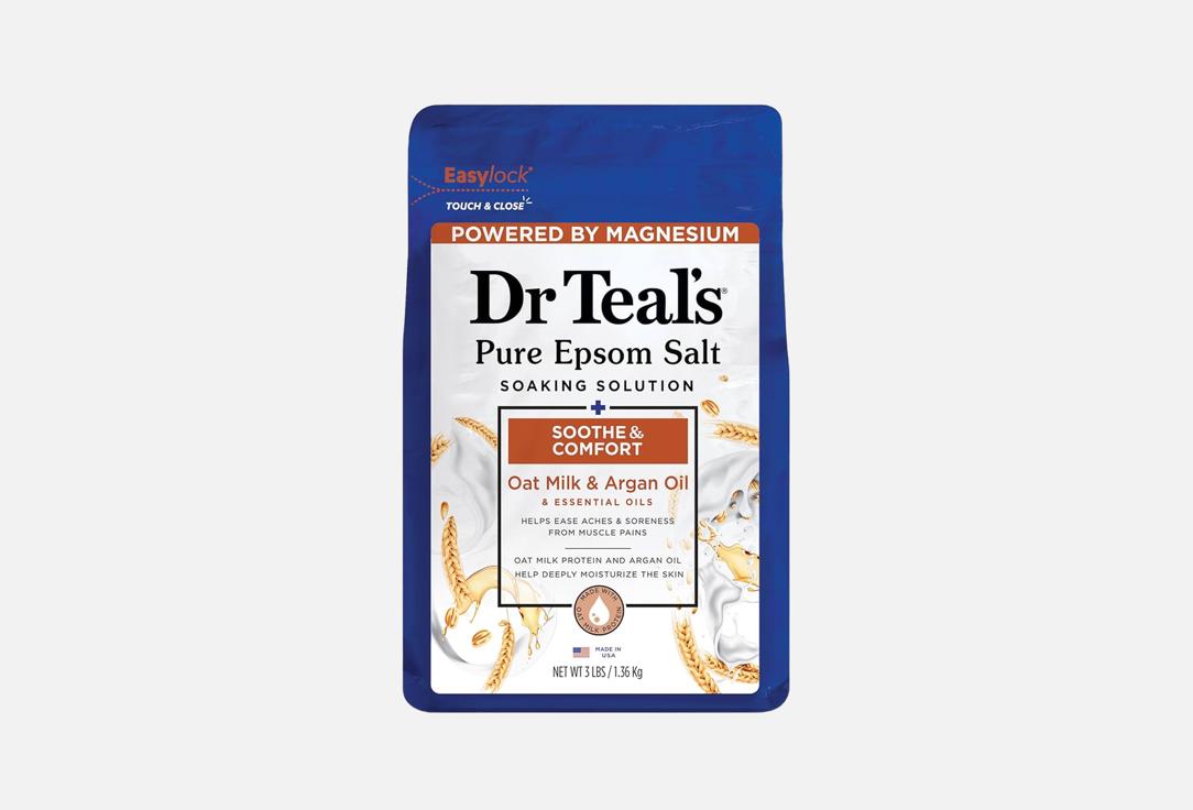 Dr Teal's Epsom Bath Salt Oat Milk & Argan Oil 1.36Kg