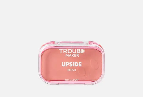Trouble Maker Upside Powder Blush Glass Half Full