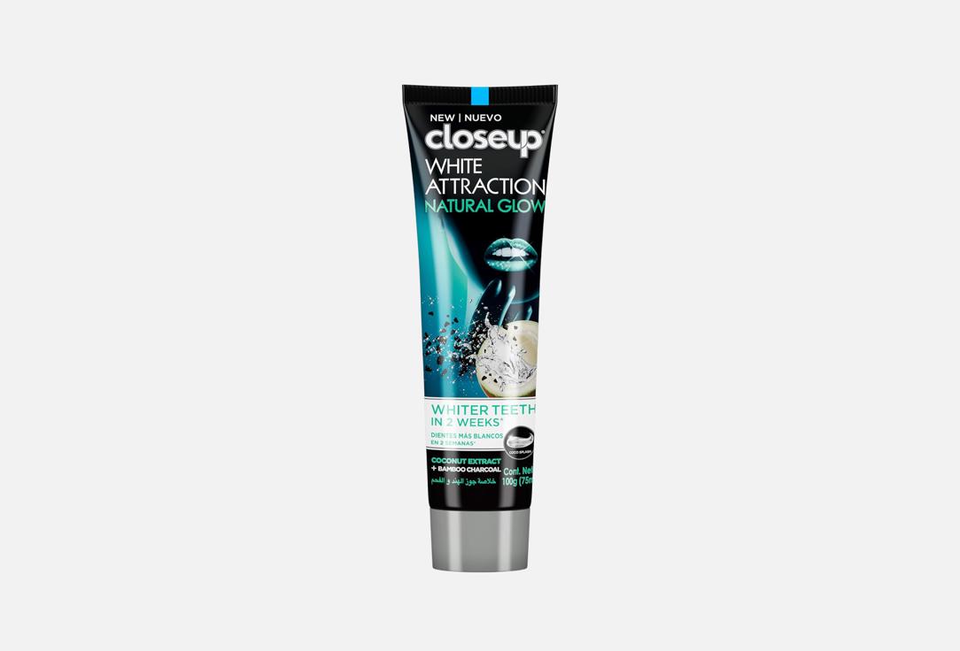 Closeup Natural Attractiongel Toothpaste, Coconut Extract & Bamboo Charcoal,