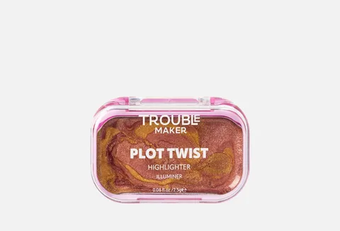 Trouble maker plot twist cream highlight in motion gold