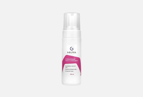 Geltek Cleansing Mousse with Aloe Vera ,