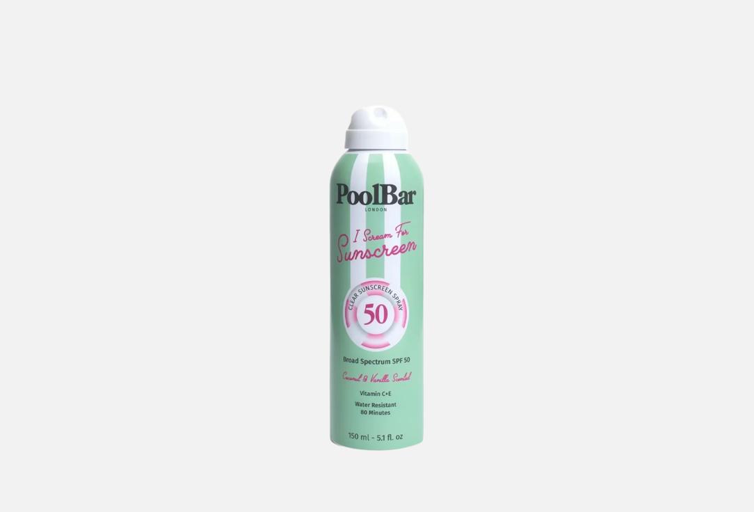 PoolBar London I Scream For Sunscreen Broad Spectrum Clear Sunscreen Spray SPF50