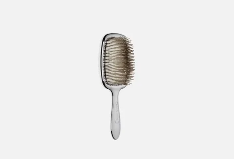 JANEKE CHROMIUM HAIRBRUSH WITH MIRROR