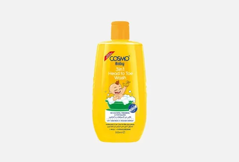 Cosmo Baby Sulfate & Paraben Free Baby Wash 3-in-1