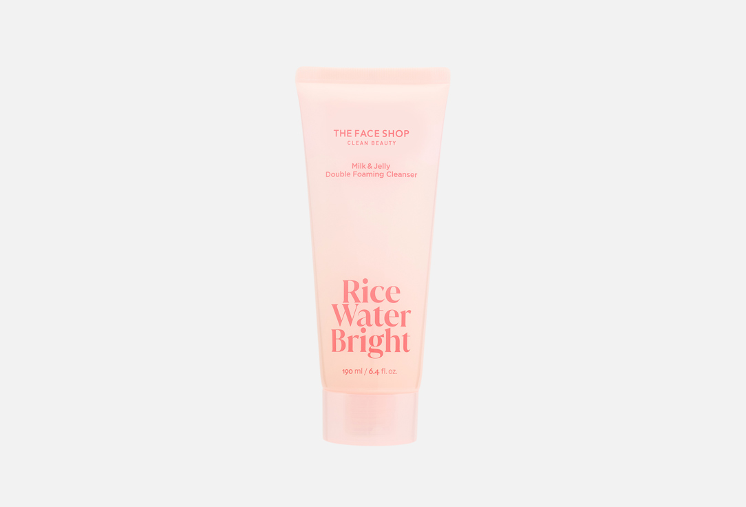 Thefaceeshop rice water bright milk&jelly doubel foaming cleanser 190