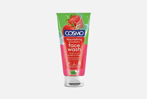 COSMO STRAWBERRY FACE WASH 150ML (OVAL TUBE)