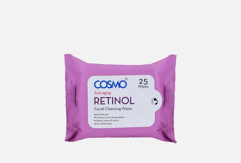 COSMO COSMO ANTI AGING RETINOL WIPES 25 PCS