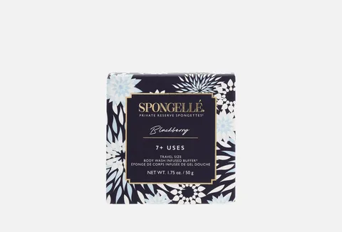 Spongelle Private Reserve Blackberry Flower Body Wash Infused Spongette 50 g (7+Uses)