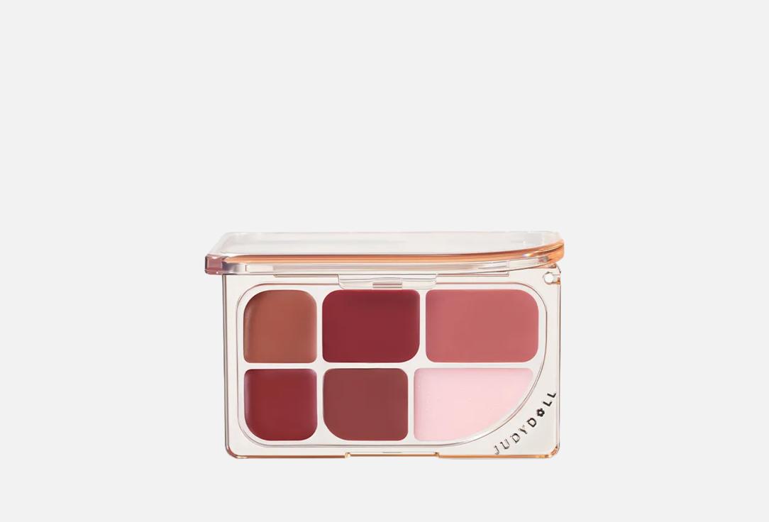 Judydoll 6-Color Multi-Use Lip Palette #02